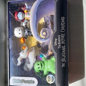 New Fisher-Price Little People Nightmare Before Christmas, Glow in Dark Set